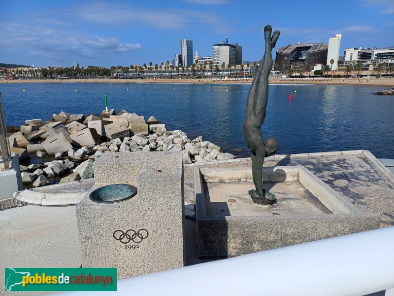 Barcelona - Escultura <i>Capbussament</i>