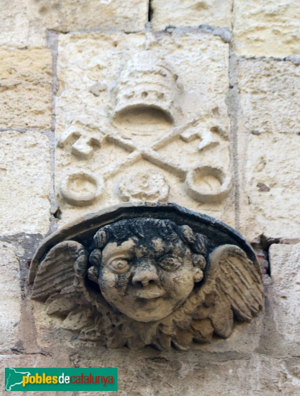 Reus - Església de Sant Pere. Escut de sant pere