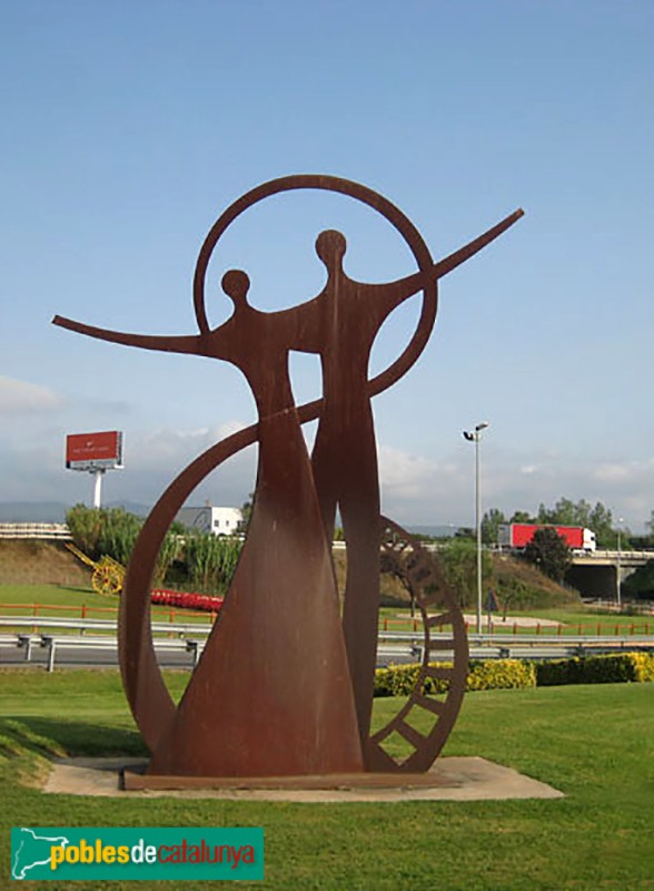 Sils - Escultura <i>Bemviguts a Sils</i>