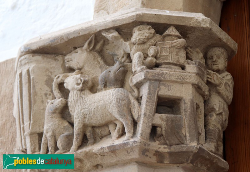 Sitges - Palau Maricel de Terra. Capitell de Pere Jou