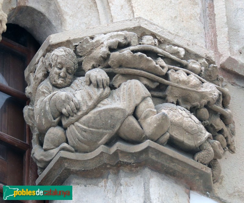 Sitges - Palau Maricel de Terra. Capitell de Pere Jou