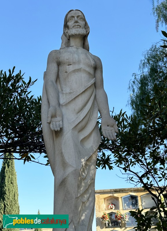 Tarragona - Cementiri. Escultura de Jesucrist