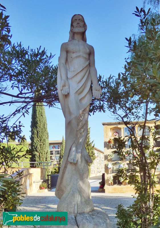 Tarragona - Cementiri. Escultura de Jesucrist