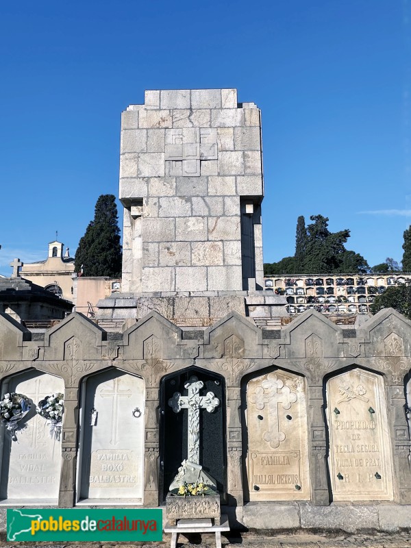 Tarragona - Cementiri. Panteó Lluís Bonet