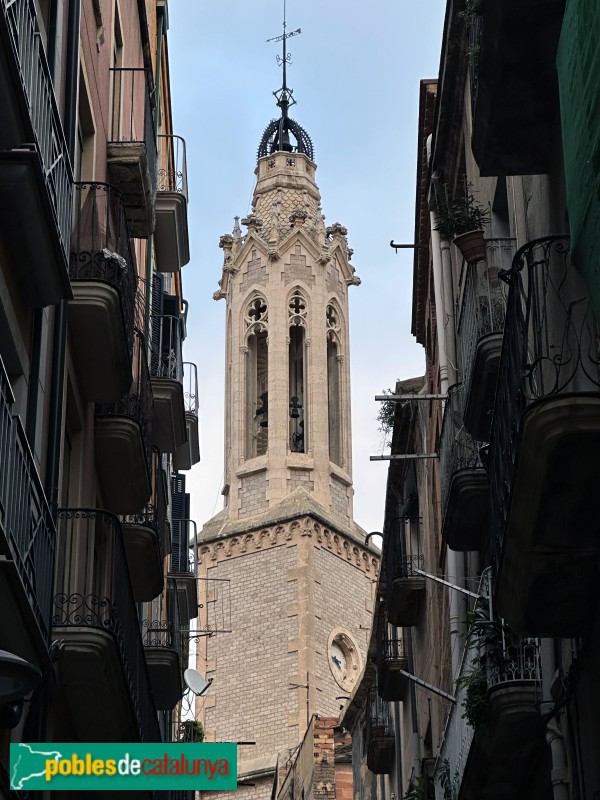 Valls - Església de Sant Joan Baptista. Campanar