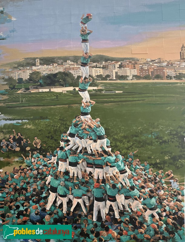 Vilafranca del Penedès - Mural <i>Pilar de 9</i>