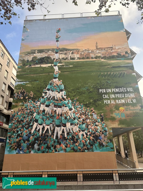 Vilafranca del Penedès - Mural <i>Pilar de 9</i>