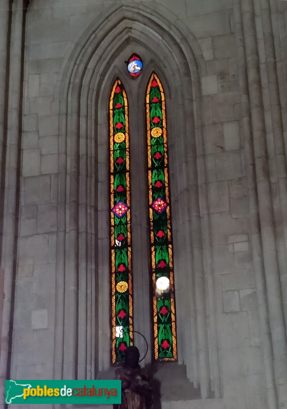 Vilafranca del Penedès - Església de Sant Joan Baptista. Vitrall