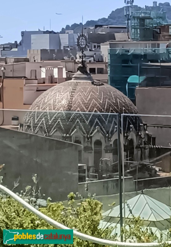 Barcelona - Església del Sagrat Cor de Jesús. Cúpula