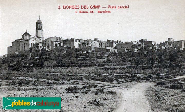 Les Borges del Camp - Postal antiga