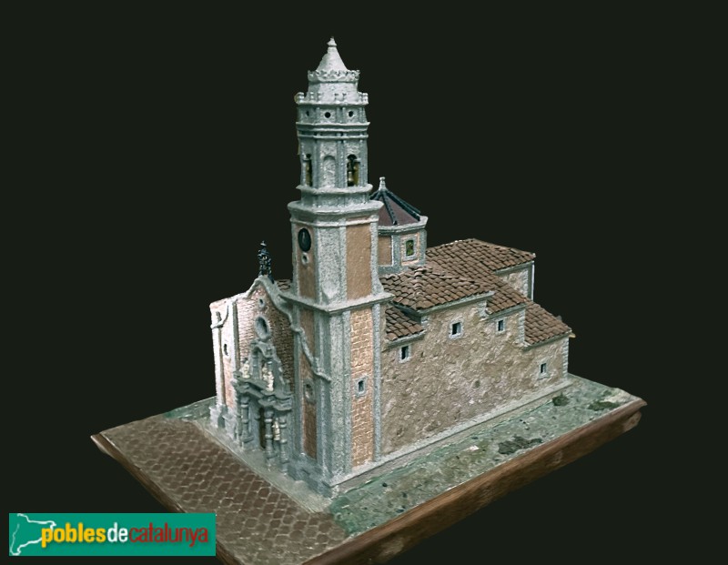 Les Borges del Camp - Església de l'Assumpció de Santa Maria. Maqueta