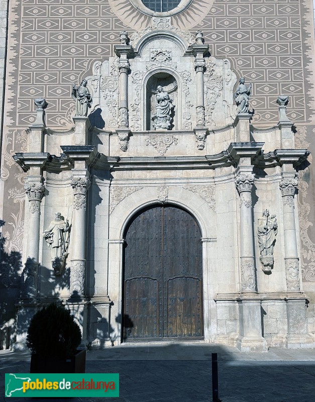 Les Borges del Camp - Església de l'Assumpció de Santa Maria. Portada