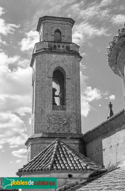 Cambrils - Església de Santa Maria. El campanar, abans del coronament