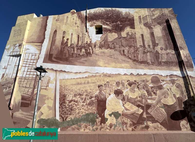 Sant Pere de Ribes - Mural del carrer del Pi