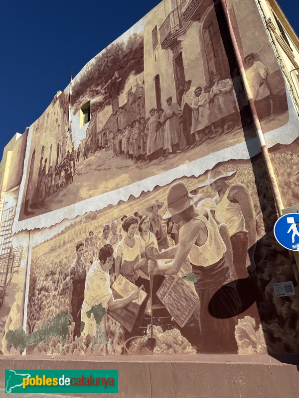 Sant Pere de Ribes - Mural del carrer del Pi