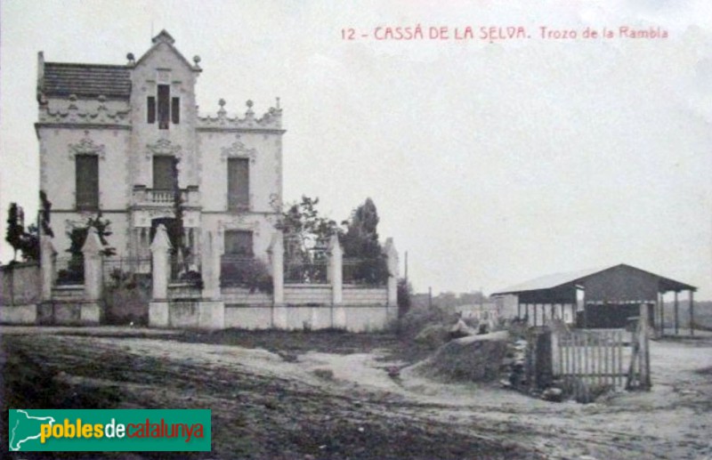 Cassà de la Selva - Can Nadal. Postal antiga