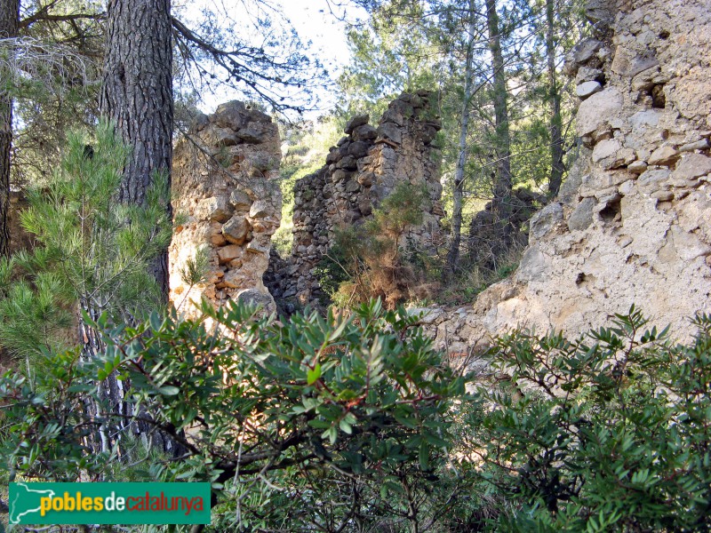 El Montmell - Restes del poble del Montmell