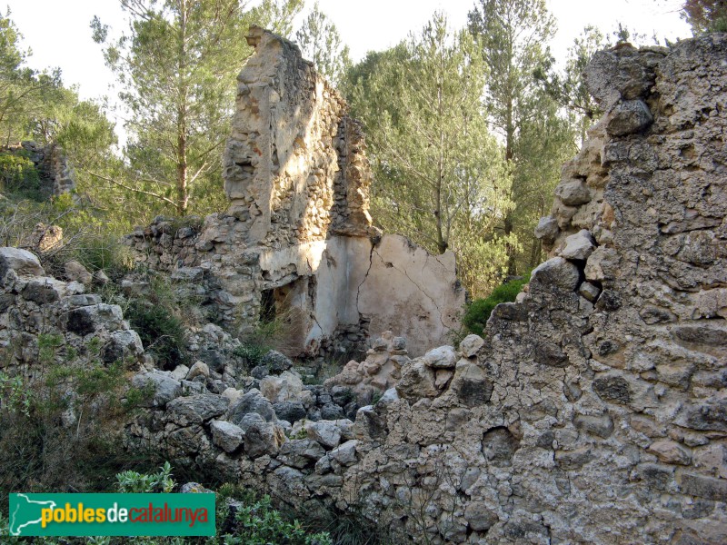 El Montmell - Restes del poble del Montmell