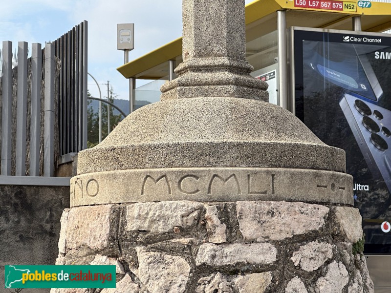 Cervelló - Creu de Ca n'Esteve (Foto: Albert Esteves, 2025) Cervelló - Creu de Ca n'Esteve