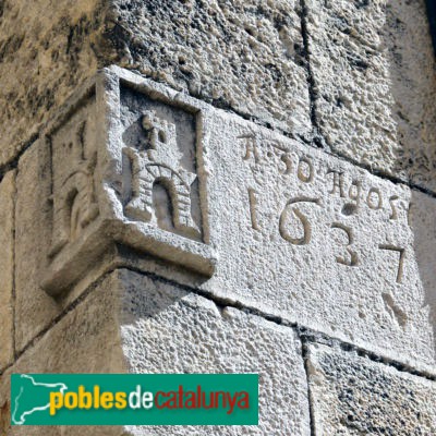Alforja - Església de Sant Miquel. Carreu cantoner (Foto: <i>Ajuntament d'Alforja</i>) Alforja - Església de Sant Miquel. Carreu cantoner