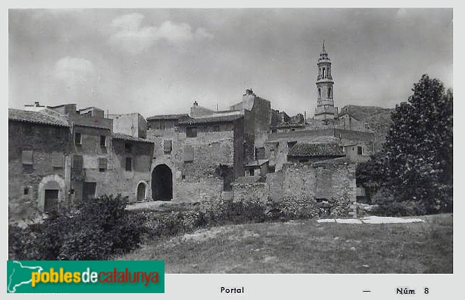 Alforja - Portal de l'Hospital. Postal antiga Alforja - Portal de l'Hospital. Postal antiga