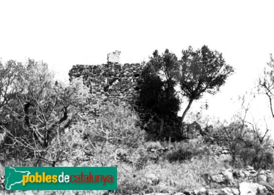 Riudecols - Torre dels Moros (Foto: <i>Pere Català Roca -calaix.gencat.cat-</i>, 1962) Riudecols - Torre dels Moros