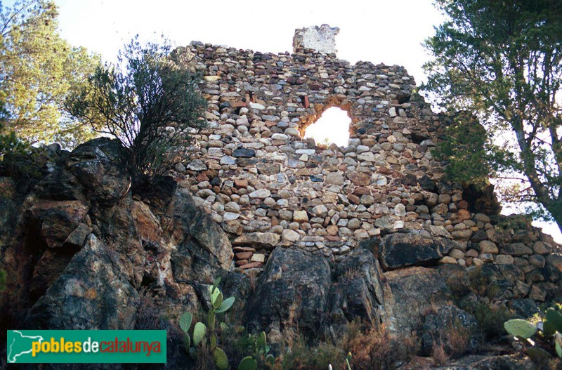 Riudecols - Torre dels Moros (Foto: <i>Ramon Aloguin -calaix.gencat.cat-</i>, 1996) Riudecols - Torre dels Moros