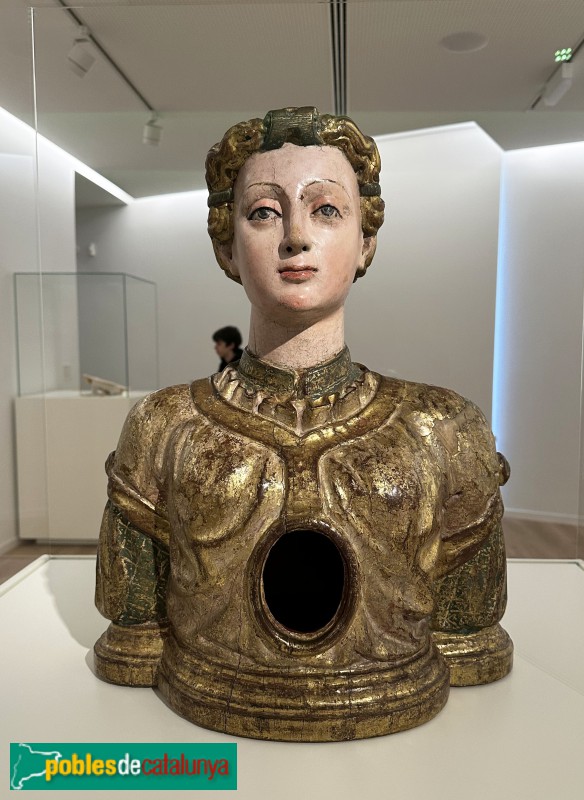 Museu del Renaixement - Bust-reliquiari, 1575-1625 (Foto: Albert Esteves, 2025) Museu del Renaixement - Bust-reliquiari, 1575-1625