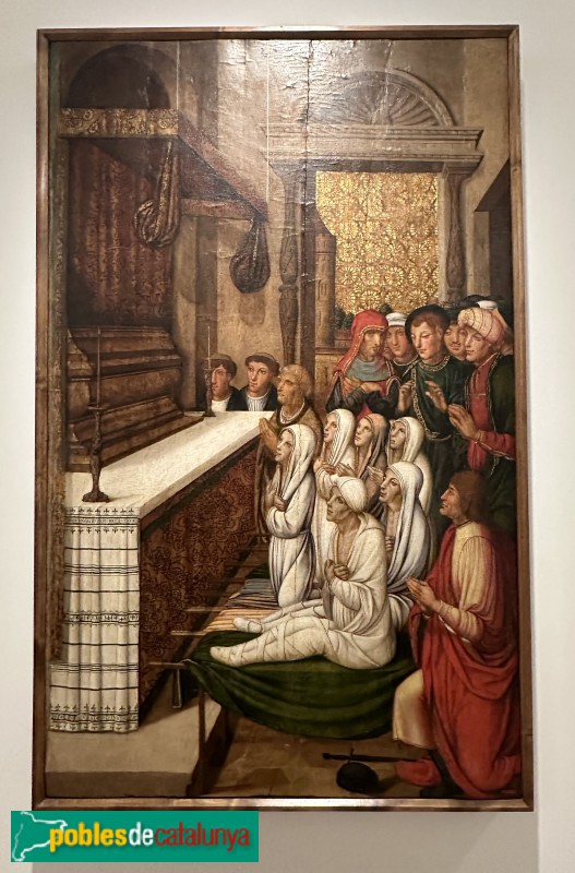 Museu del Renaixement - Perot Gascó. Resurrecció de sis morts davant les relíquies de Sant Esteve, 1529-46 (Foto: Albert Esteves, 2025) Museu del Renaixement - Perot Gascó. Resurrecció de sis morts davant les relíquies de Sant Esteve, 1529-46