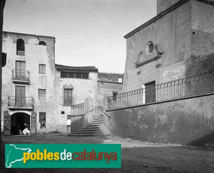 Sant Cugat Sesgarrigues - Església de Sant Cugat (Foto: <i>Jaume Oliveras -Arxiu Fotogràfic Centre Excursionista de Catalunya-</i>, 1900-1936) Sant Cugat Sesgarrigues - Església de Sant Cugat