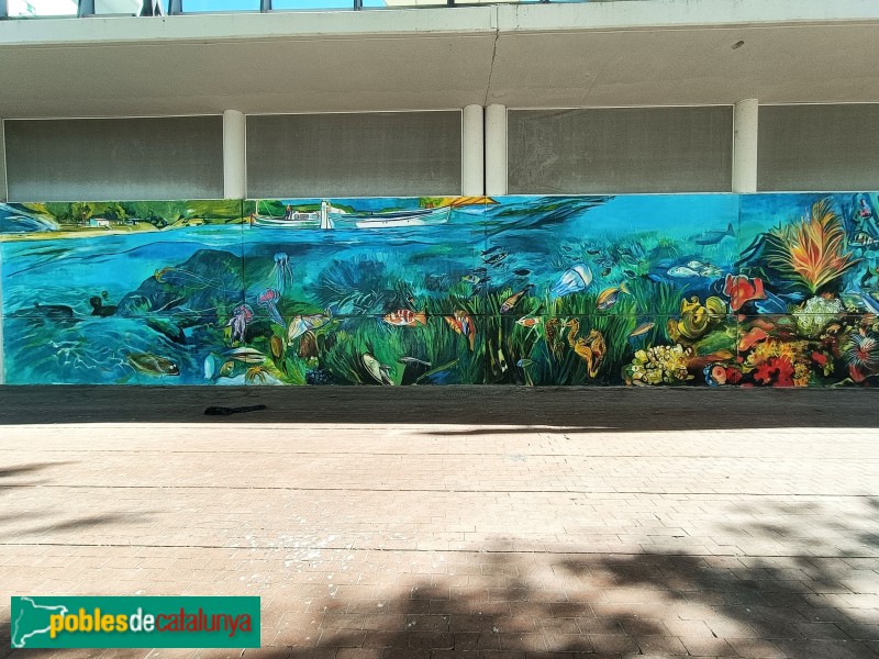 Barcelona - Mural de l'Aquarium (Foto: Anna Corcoll, 2025) Barcelona - Mural de l'Aquarium