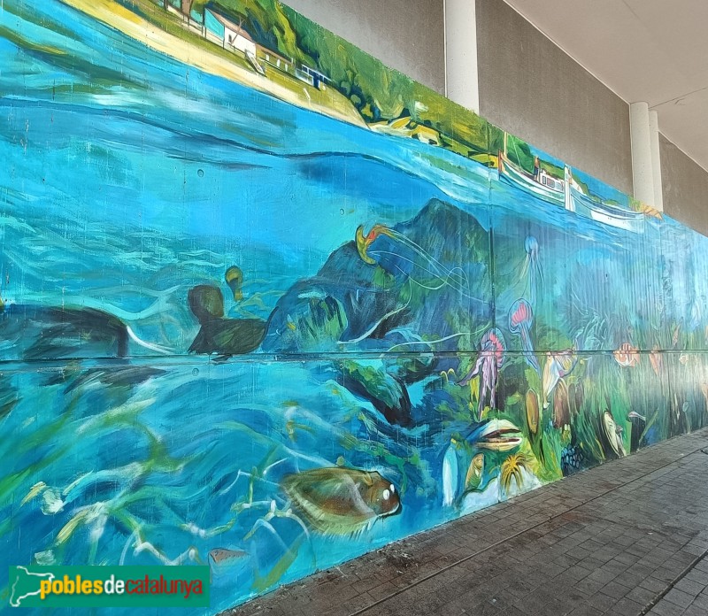 Barcelona - Mural de l'Aquarium (Foto: Anna Corcoll, 2025) Barcelona - Mural de l'Aquarium