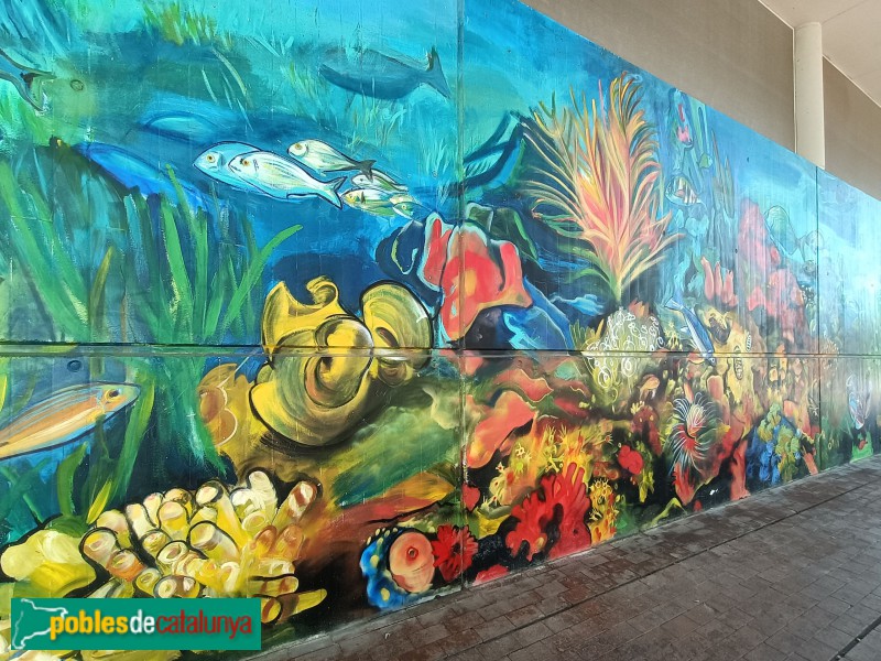 Barcelona - Mural de l'Aquarium (Foto: Anna Corcoll, 2025) Barcelona - Mural de l'Aquarium