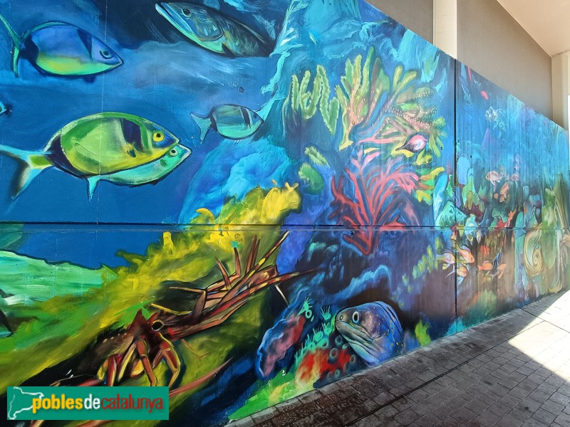 Barcelona - Mural de l'Aquarium (Foto: Anna Corcoll, 2025) Barcelona - Mural de l'Aquarium
