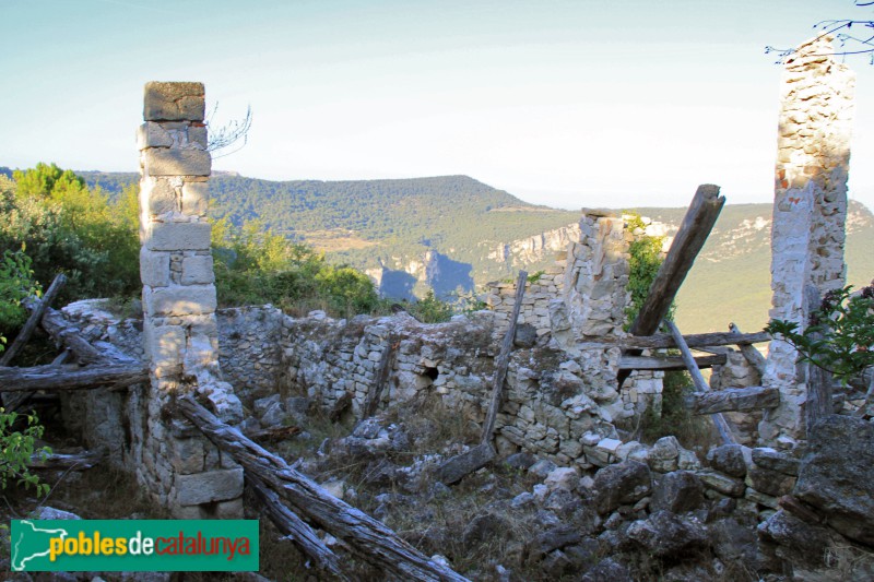 Vilaplana - La Mussara. Ruïnes del poble (Foto: Albert Esteves, 2017) Vilaplana - La Mussara. Ruïnes del poble
