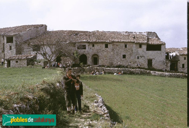 Arbolí - Gallicant (Foto: <i>Camil José Guiu -Arxiu Fotogràfic Centre Excursionista de Catalunya-</i>, 1974) Arbolí - Gallicant