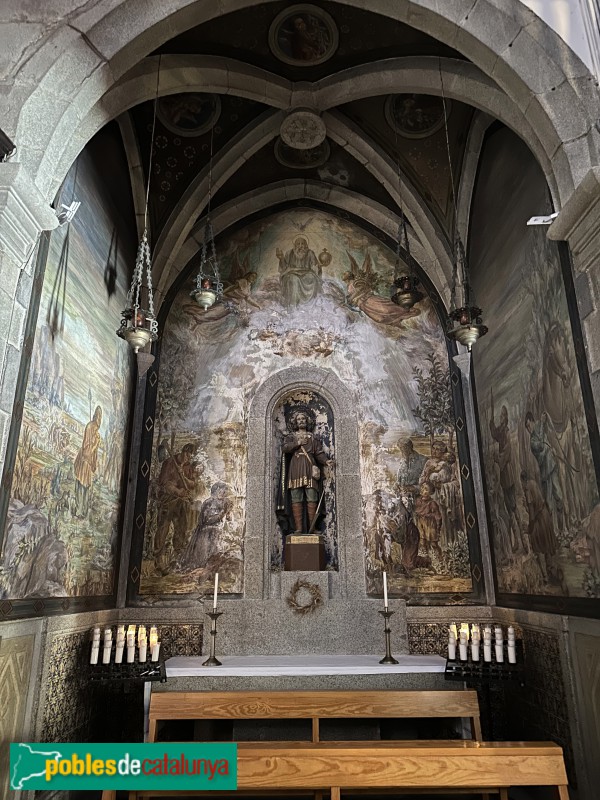 Sant Vicenç de Montalt - Església de Sant Vicenç. Capella lateral (Foto: Albert Esteves, 2025) Sant Vicenç de Montalt - Església de Sant Vicenç. Capella lateral