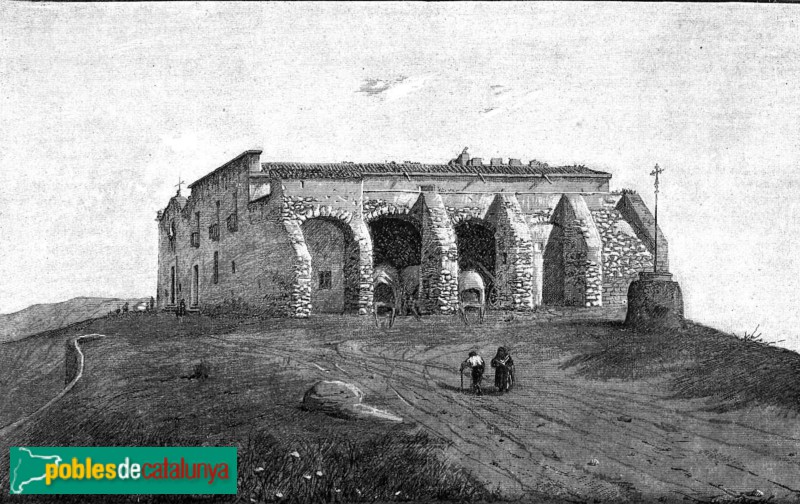 Palafrugell - Església de Sant Sebastià de la Guarda (Foto: Ilustració Catalana nº 257, 1891) Palafrugell - Església de Sant Sebastià de la Guarda