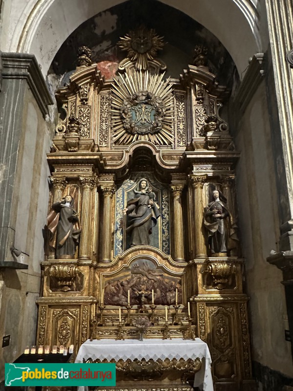 Mataró - Basílica de Santa Maria. Capella de la M.D. del Carme (Foto: Albert Esteves, 2025) Mataró - Basílica de Santa Maria. Capella de la M.D. del Carme