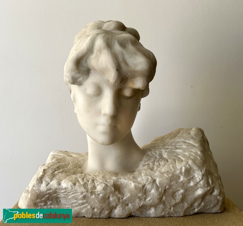 Museu Pau Casals - Bust femení. Agustí Querol, c.1890 (Foto: Albert Esteves, 2025) Museu Pau Casals - Bust femení. Agustí Querol, c.1890