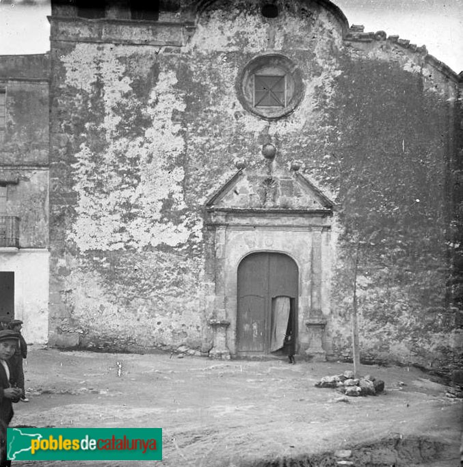 El Vendrell - Església de sant Vicenç de Calders (Foto: Josep Salvany -Fons Salvany, Biblioteca de Catalunya-, 1918) El Vendrell - Església de sant Vicenç de Calders