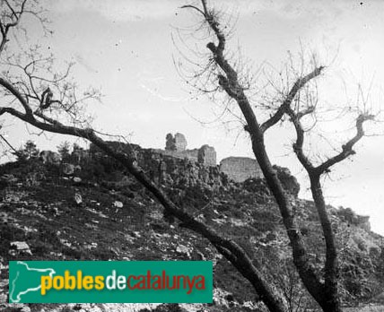 L'Albiol - Castell (Foto: <i>Rossend Flaquer -Arxiu Fotogràfic Centre Excursionista de Catalunya-</i>, 1925-26) L'Albiol - Castell