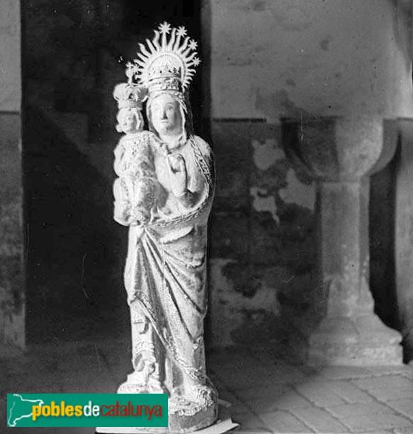 L'Albiol - Església de Sant Miquel. Imatge de la Mare de Déu de les Virtuts (desapareguda)