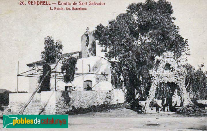 Ermita de Sant Salvador. Postal antiga Ermita de Sant Salvador. Postal antiga