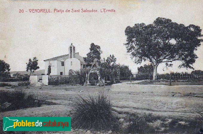 Ermita de Sant Salvador. Postal antiga Ermita de Sant Salvador. Postal antiga