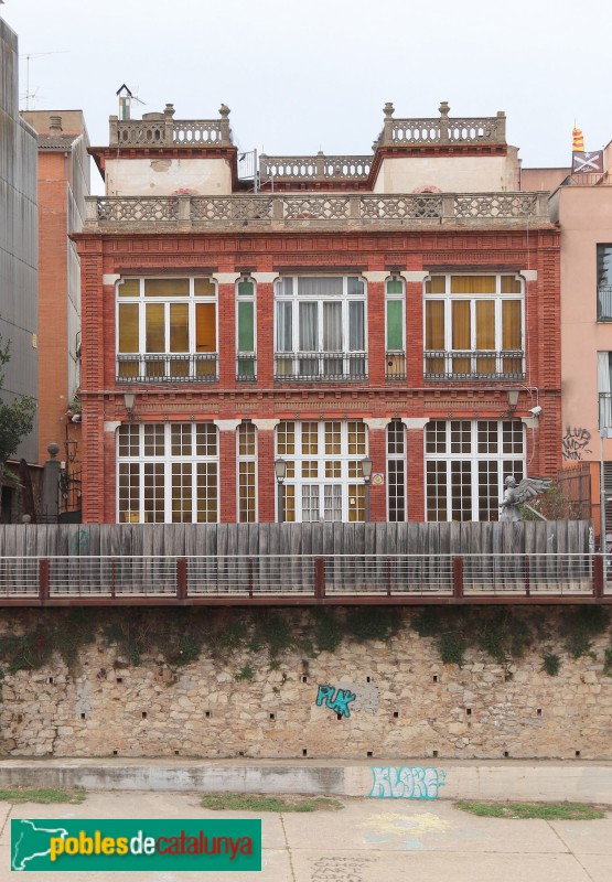 Girona - Casa López (Villa Anita). Façana posterior