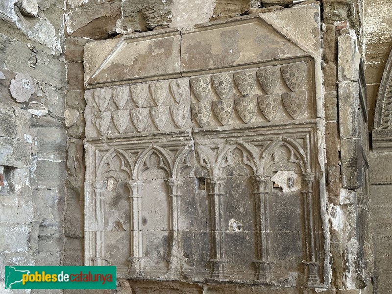 Lleida - Seu Vella. Porta de l'Evangeli. Làpida sepulcral