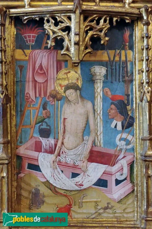 Lleida - Retaule de la Verge dels Paer. crist en Passió