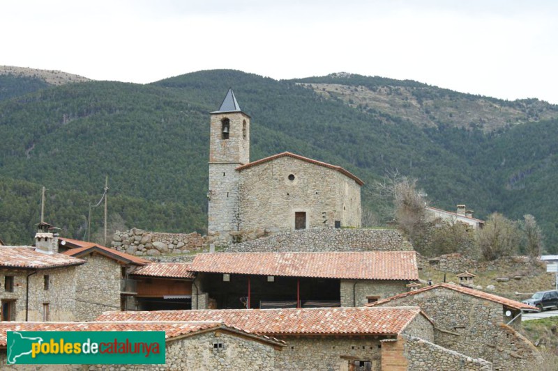 Lles - Església de Sant Sebastià de Viliella (Foto: Fortià Arquitectes -invarquit.cultura.gencat.cat-, 2022) Lles - Església de Sant Sebastià de Viliella
