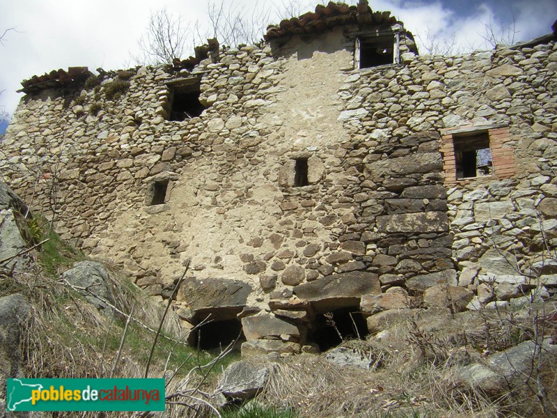 Lles - Molí de la Llosa (Foto: Cos d'Agents Rurals -invarquit.cultura.gencat.cat-, 2014) Lles - Molí de la Llosa